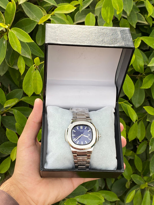 Patek Philippe-Inspired Blue Dial Watch