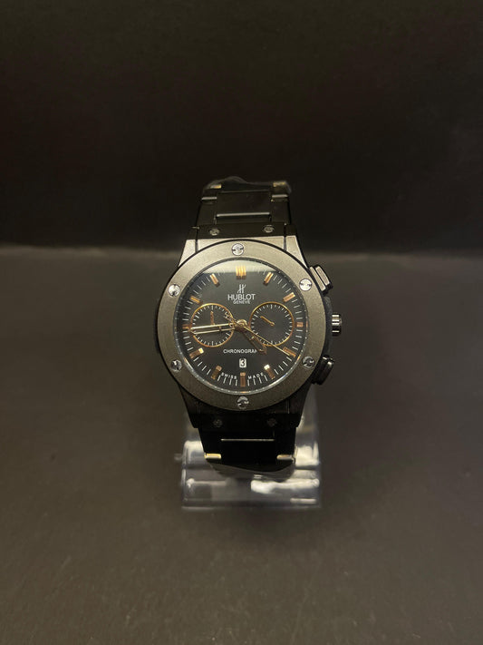 Hublot-Inspired Black Dial Watch
